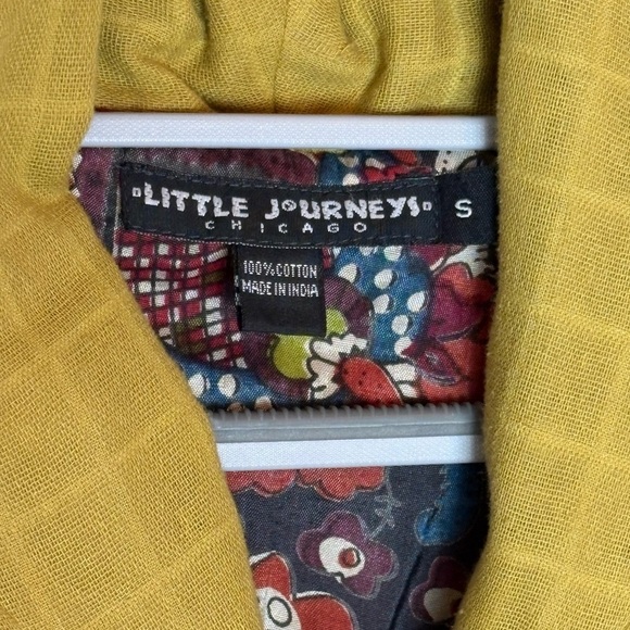 Elegant Mustard Blazer with Patterned Lining Fair Trade - Picture 4 of 9